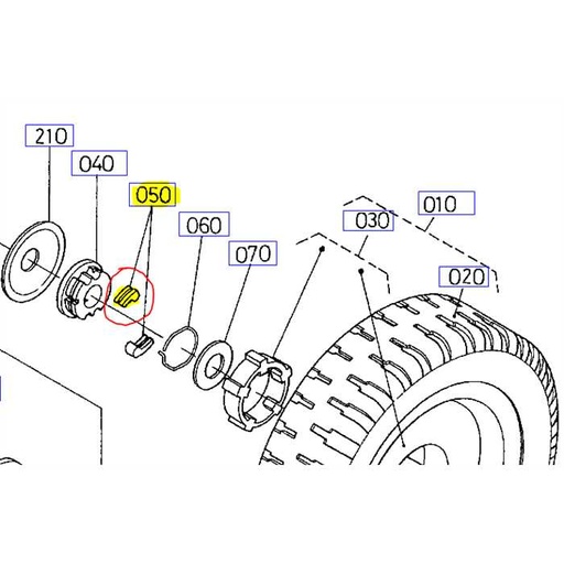 [65601-3222-0] Cliquet traction KUBOTA série W - à la pièce, 65601-32220, 65601-3222-0, 653043224, 65601-3222-4, 65601-32224