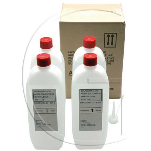 [1714-83969] Bouteilles d’un litre acide de batterie , 1714-83969