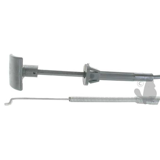 [746-0613A] Commande daccélération adaptable pour MTD - Longueur totale: 1257mm Course: 48mm. Remplace origine:, 6306759, 630-6759