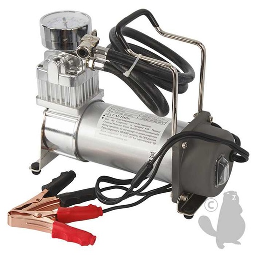 [920-9395] Compresseur dair portable 12V- 10.5 Bar - 70 L/Min se branche sur la batterie avec 2 pinces crocod, 9209395, 920-9395
