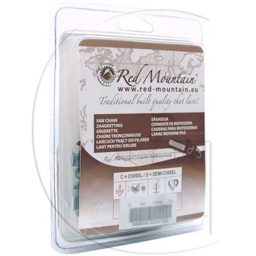 [RM050-3/8LP040S] Chaine coupée à longueur RED MOUNTAIN, RM050-3/8LP040S