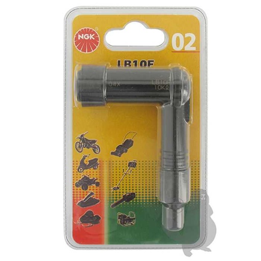 [F9LB10F] Connecteur de bougie / antiparasite NGK sous blister LB10F., F9LB10F, F9L-B10F