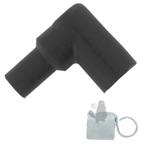 [493880] Capuchon de bougie dallumage en caoutchouc avec épingle adaptable pour moteurs BRIGGs et STRATTON et, 2200439, 220-0439, 66538.