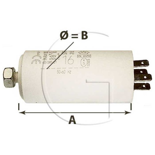 [2312-01574] Condensateur pour moteur électrique , 2312-01574