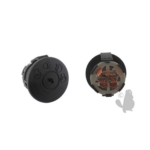 [163968] Contacteur plastique 4 positions 7 Bornes à  clipser adaptable pour AYP ROPER HUSQVARNA JOHN DEER, 2302185, 175442, 175566, 725-1, 532175566, GY20074, 230-2185