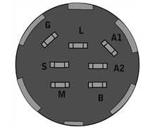 [CO-BM.A2S.A1L.G PLAS] Contacteur a clé ayp-roper-MTD -en plastic  gl/bm/s