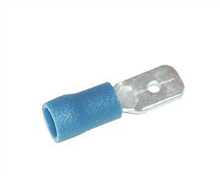 [740BLU-100] Cosse plate fil bleu mà¢le 6.3mm, 740BLU-100, LF740