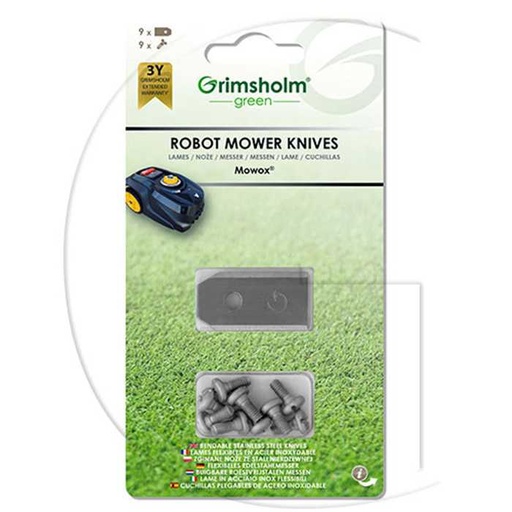 [2501-GR390] Lames pour tondeuse automatique MOWOX, 2501-GR390