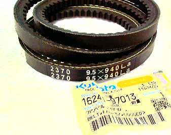[16241-97013] Courroie KUBOTA G23 9.5x940la, 1624197013, 16241-9701-3, 16241-97010, AVX10940