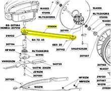 [RL178004] Courroie de lame Roques et Lecoeur rl207, 178004 zx33