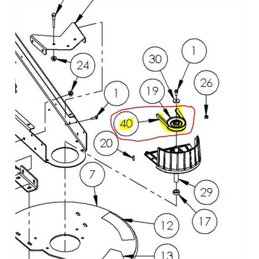 [DR32201] Courroie de transmission débroussailleuse DR TRM 3 points