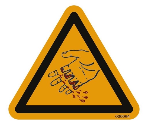 [000094] autocollant, , LS38, M30060, E10040, E30060, H30060, H50060, M10040, M20060, INT M30060, M40060, M500101, R30060, T30060, T50060, V460-005, JB-DECAL-safety-snijden, W30063, E20060