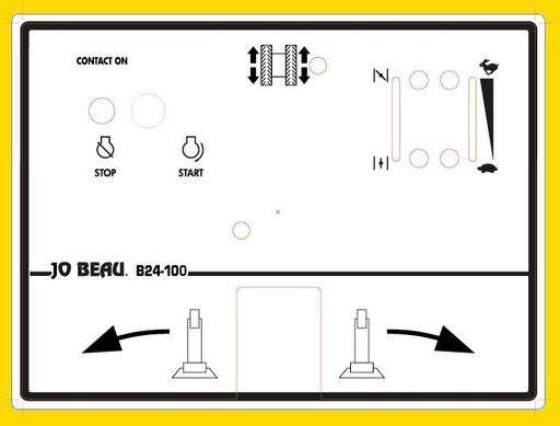 [002444] autocollant, B24-100, JB-DECAL-B24-100-dash-1