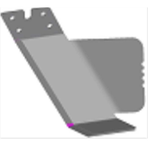 [BU 104 100 400] Couteau Standart type 4VVVV longueur 80mm ELIET Edge Styler, BU104100400