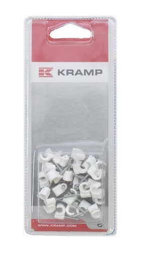 [KREM366523P025] Fixation murale pour câble 5-7mm (25x)