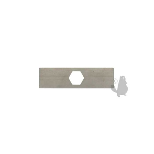 [16762] Couteau de scarificateur adaptable pour SABO - L: 145mm diam : 26mm. Remplace origine: 16762, 1301049, 130-1049