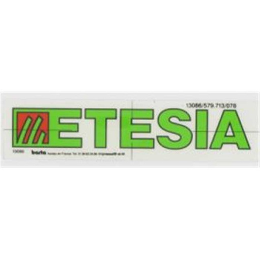 [ET13086] Autocollant ETESIA lateral pour 28305-28304, 13086, ET13086