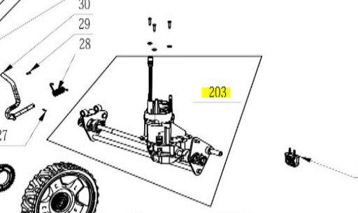 [2824960001] Boite a vitesses complète EGO LM2020, 2824960001, 28501271