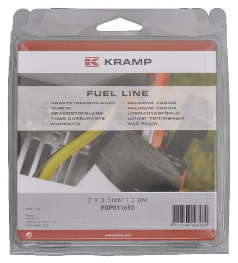 [FGP011692] Durite Ø2x3,5mm 3,8m