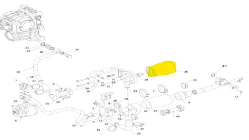 [10004704AE] Filtre Hydraulique Solis 26 Hydrostatique, 10004704AE , FILTRE SOLIS 26HST
