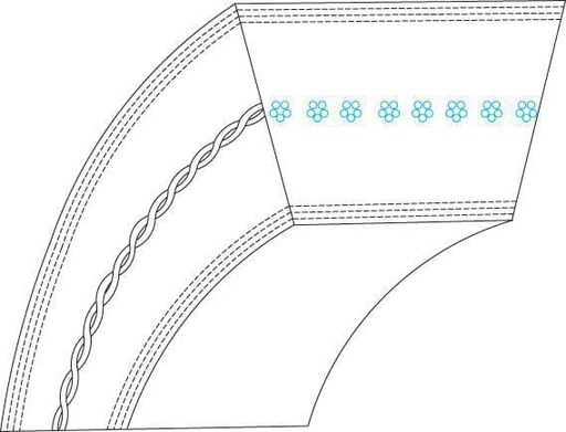 [1350643940] Courroie Vari-speed zx31 lp=808