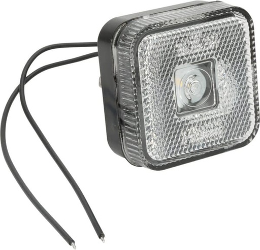[LA30137] Feu de gabarit LED, carré, 12-24V, 65x65x28mm, Kramp