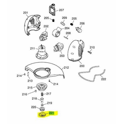 [7117300] Couvercle tête Nylon Wolf-Garten GT815AC - RQ250, 7117300