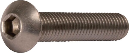 [ISO7380860RVS] Vis tête bombée 6 pans creux BK M8x60 EdS-A2