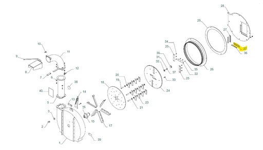 [B19001027] Contre lame Carravaggi Bio 190/230/400, B19001027, CACP19001027, CP19001027, CA CP10010007, CP10010007