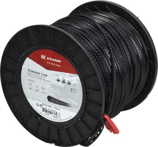 [NL40110NKR] Fil de coupe Ø 4mm 110m carré noir Kramp