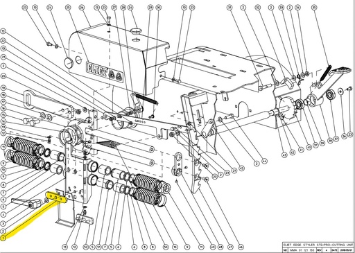 [MPA 01 121 040] Pièce montage couteau Eliet Edge Styler MPA01121040, MPA 01 121 040, MPA01121040, MPA01 121 040
