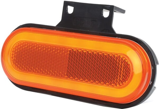 [LA30154IND] Feu de position LED, avec indicateur de direction, rectangulaire, 12-24 V, 124x49x20 mm, Kramp