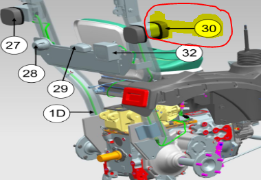 [10056759AB] ENSEMBLE DE FEU AVANT DE GARDE-BOUE SOLIS 26HST, 10056759AB, 10056759AA, 10051307ACFG
