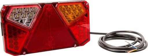 [LA40005] Feu arrière LED rectangulaire droit, 12-24V, 242x134x36.5mm,Kramp