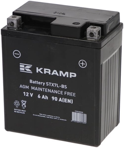 [YTX7LBSKR] Batterie 12V 6Ah 90A fermée Kramp