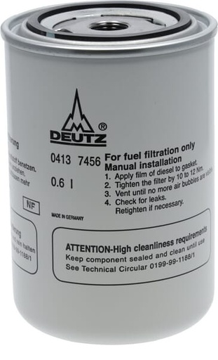 [04137456] Filtre à carburant fileté