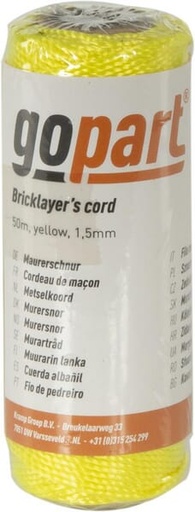 [200030GP] Fil PP 1,5 mm jaune 50 m