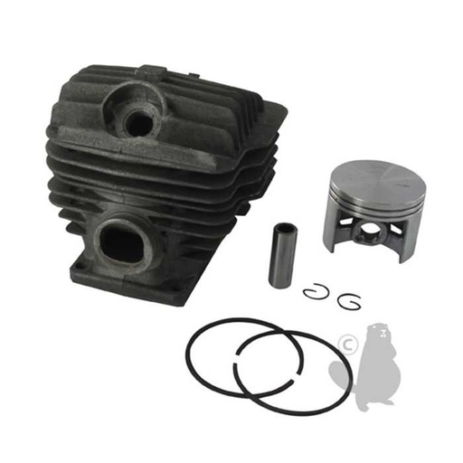 [1128-020-1221] Cylindrée complète diam 52mm adaptable pour STIHL 046 et MS460. Remplace origine: 11280201217 1128, 11280201217, 11280201221