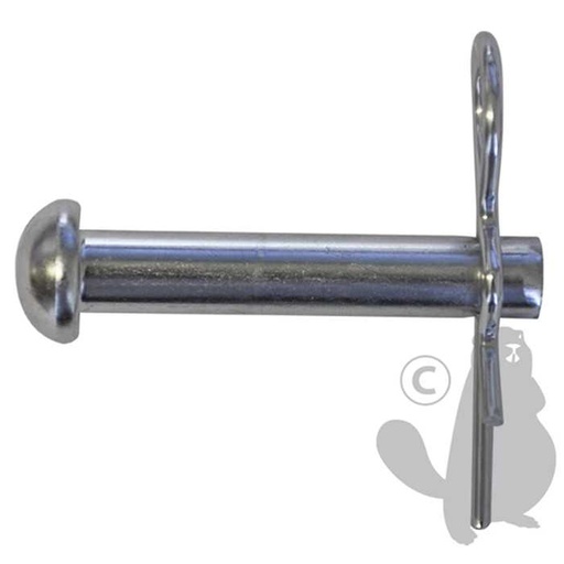 [690-1445] Axe dattelage diam 12 7mm x 55mm pour accessoires autoportées. Se monte sur la majorité de la gamme, 6901445, 690-1445