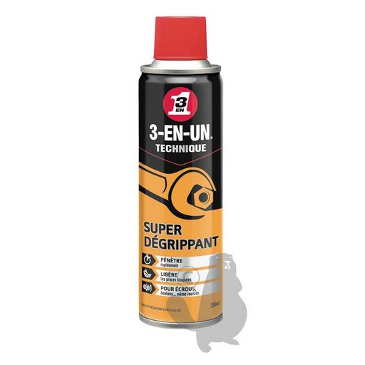 [820-8180] Dégrippant 3 en 1 - Action rapide en profondeur - Élaboré par WD- 40 USA - AÉROSOL de 250 ml, 8208180, 820-8180