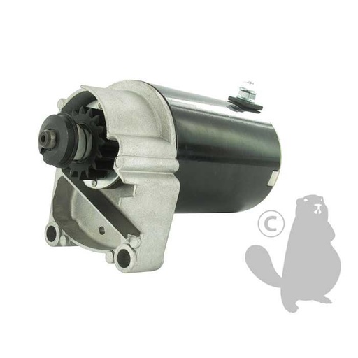 [498148] Démarreur électrique Pignon 16 dents pour moteurs BRIGGS et STRATTON bicylindres. Remplace origine:, 5105884, 510-5884