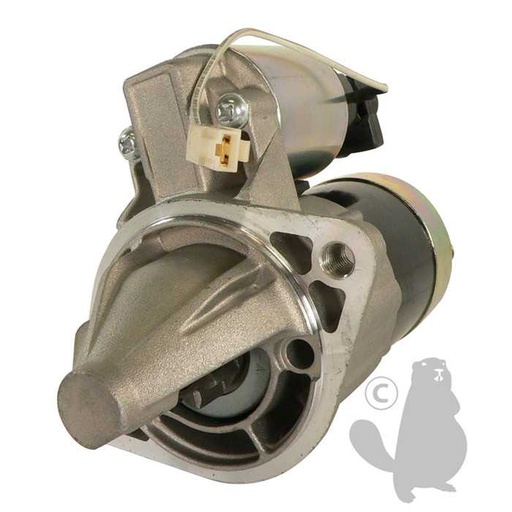 [510-9751] Démarreur adaptable KUBOTA 12V 8 dents 0 9kW type MITZ PMGR. Montage 2 points. Pour B1700D B1700, 5109751, 510-9751