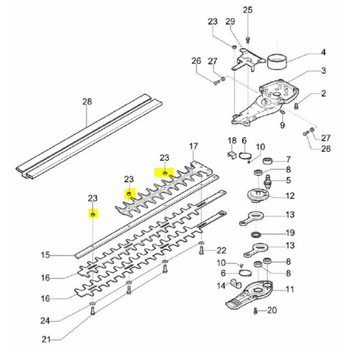 [W58040023R] Ecrou lamier EFCO tG2600xp - tG2750xp
