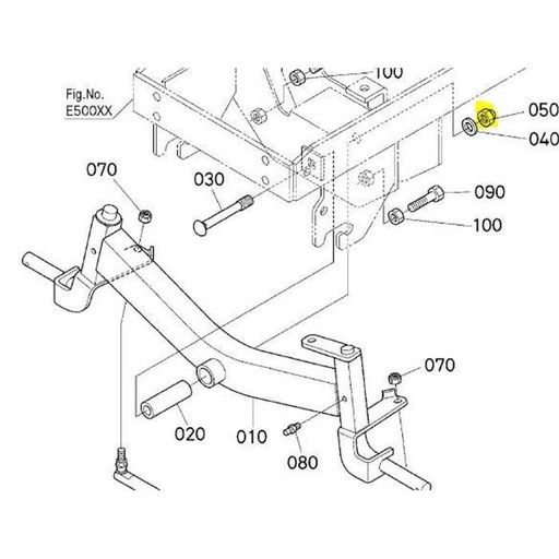 [K1122-9192-0] ecrou essieu kubota gr1600, K1122-91920, K112291920, K112291922