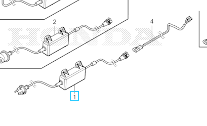[31760-VP7-E03] Transformateur tondeuse robot honda Miimo HRM1000-1500-2500 60W, 31760-VP7-E03, 31760VP7E03