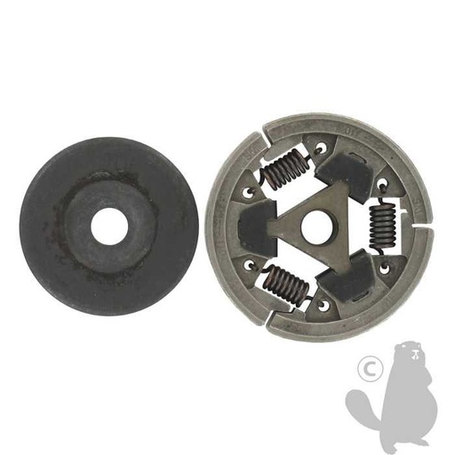 [1128-160-2004] Embrayage centrifuge adaptable STIHL pour 044 046 MS341 MS361 MS440 et MS460. Remplace origine:, 5609606, 560-9606