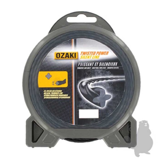 [151-2724] Fil nylon hélicoïdal OZAKI TWISTED POWER SILENT LINE diam : 2 7mm L: 72m., 1512724, 151-2724