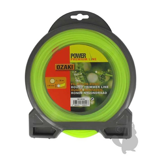 [151-2516] Coque fil nylon rond OZAKI PREMIUM - Longueur: 28m diam : 3 00mm, 1512516, 151-2516