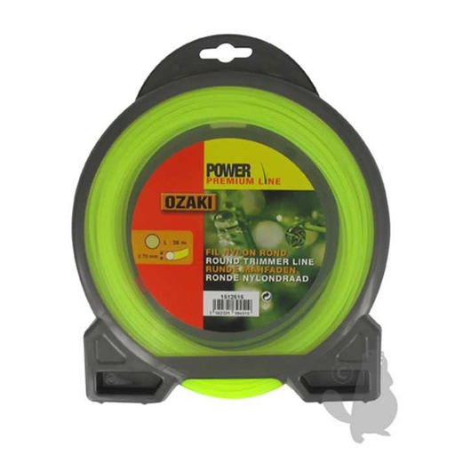 [151-2515] Coque fil nylon rond OZAKI PREMIUM - Longueur: 36m diam : 2 70mm, 1512515, 151-2515
