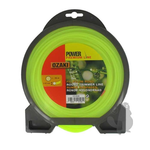 [151-2526] Coque fil nylon rond OZAKI PREMIUM - Longueur: 56m diam : 3 00mm, 1512526, 151-2526
